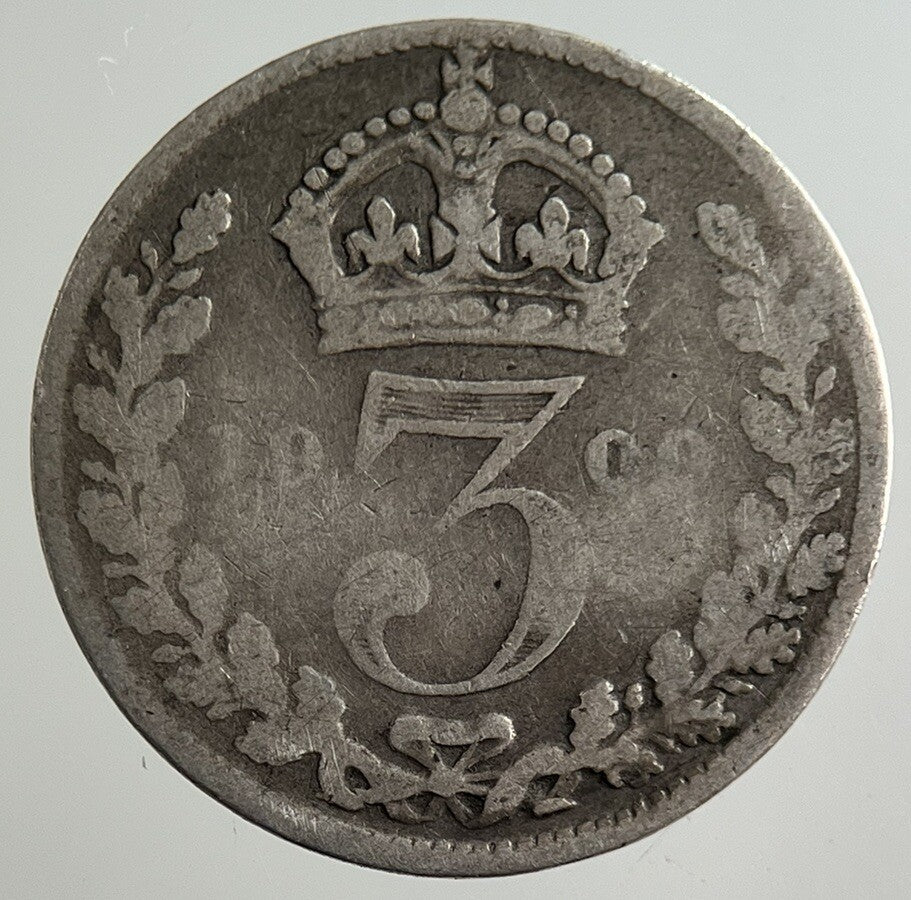 1900 Victoria Threepence Silver Coin | Fine Collectable Grade