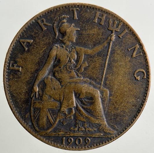 1909 Edward VII Farthing Coin | Fine Collectable Grade