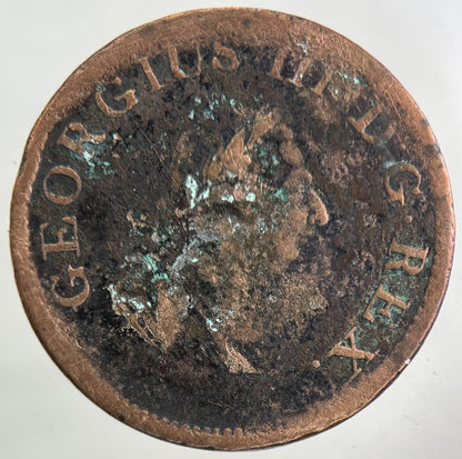 1805 Irish Half - Penny Coin | Fair Grade