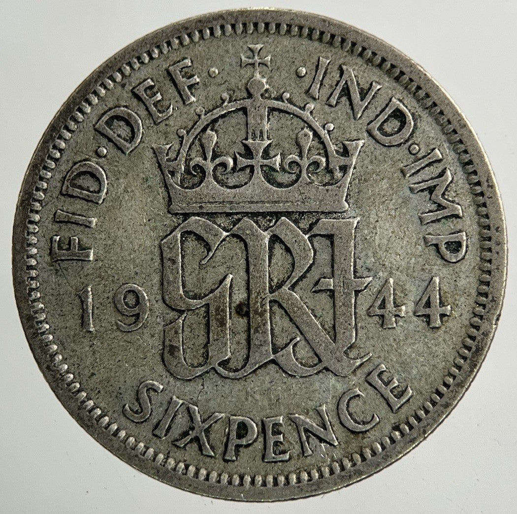 1944 George VI Sixpence Silver Coin | Collectable Grade