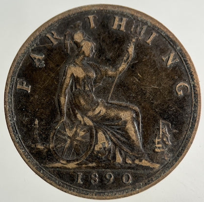 1890 Victoria Farthing Coin | Fine Collectable Grade