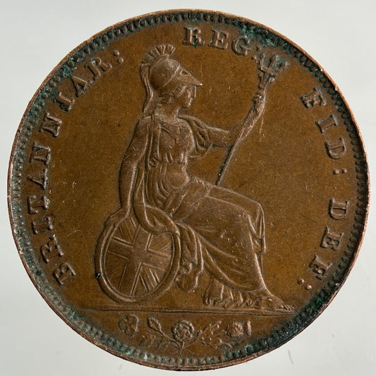 1838 Victoria Farthing Coin | Fine Collectable Grade