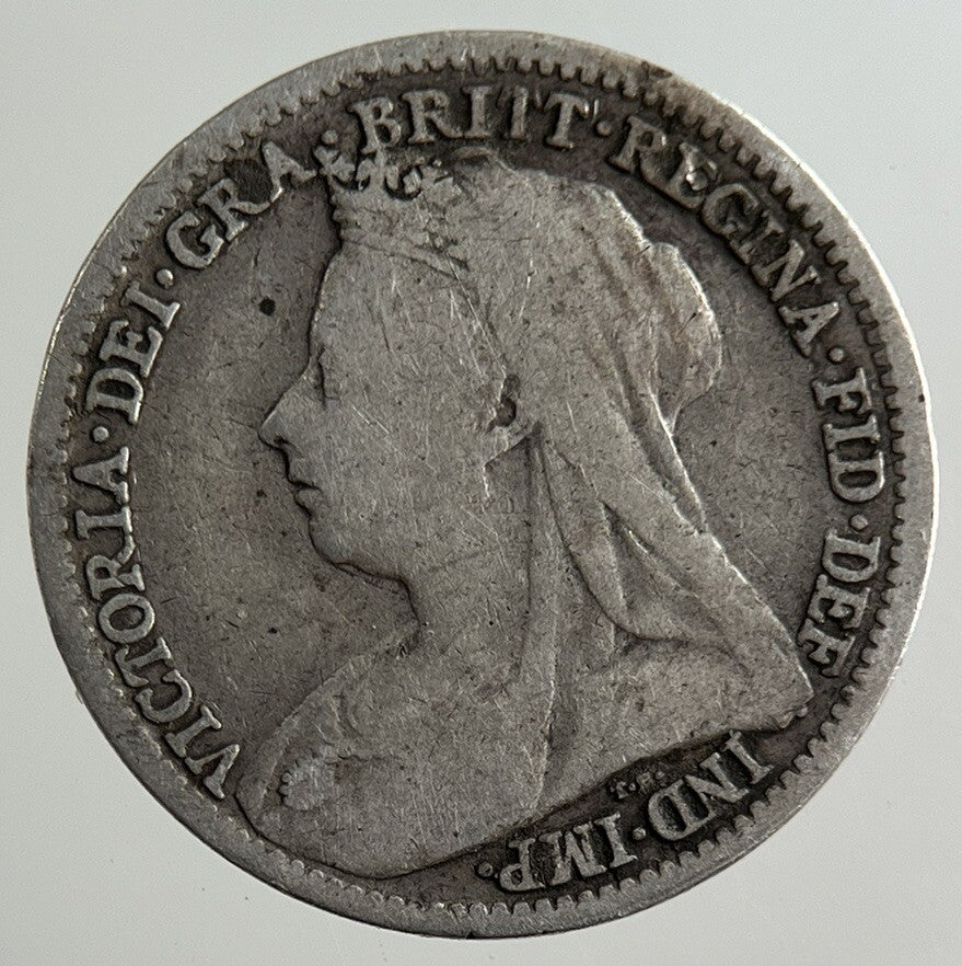 1898 Victoria Threepence Silver Coin | Fine Collectable Grade