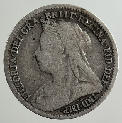 1898 Victoria Threepence Silver Coin | Fine Collectable Grade