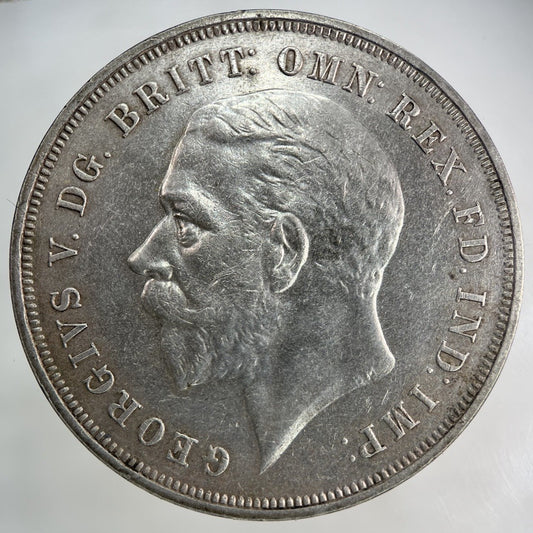 1935 George V One Crown Silver Coin | Very High Grade