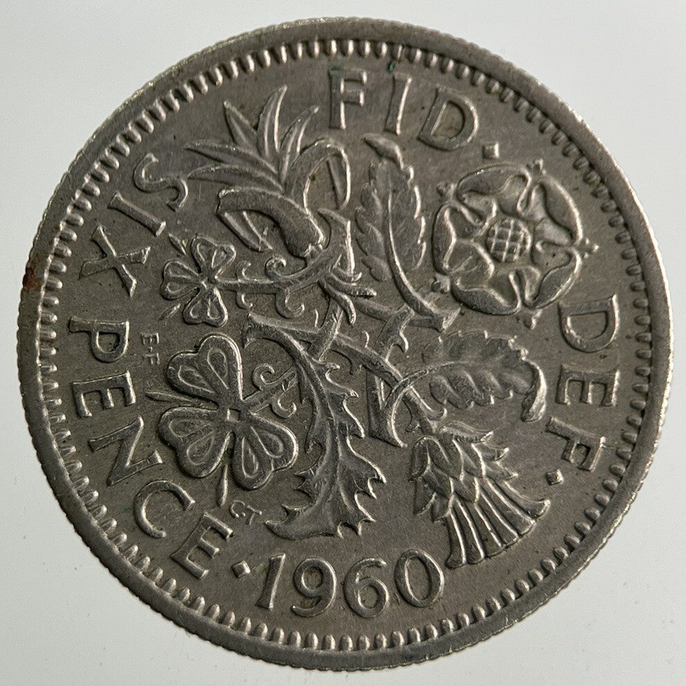 1960 Elizabeth II 2nd Sixpence Coin | Fine Collectable Grade