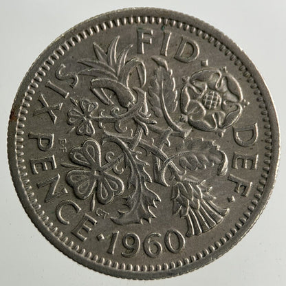 1960 Elizabeth II 2nd Sixpence Coin | Fine Collectable Grade