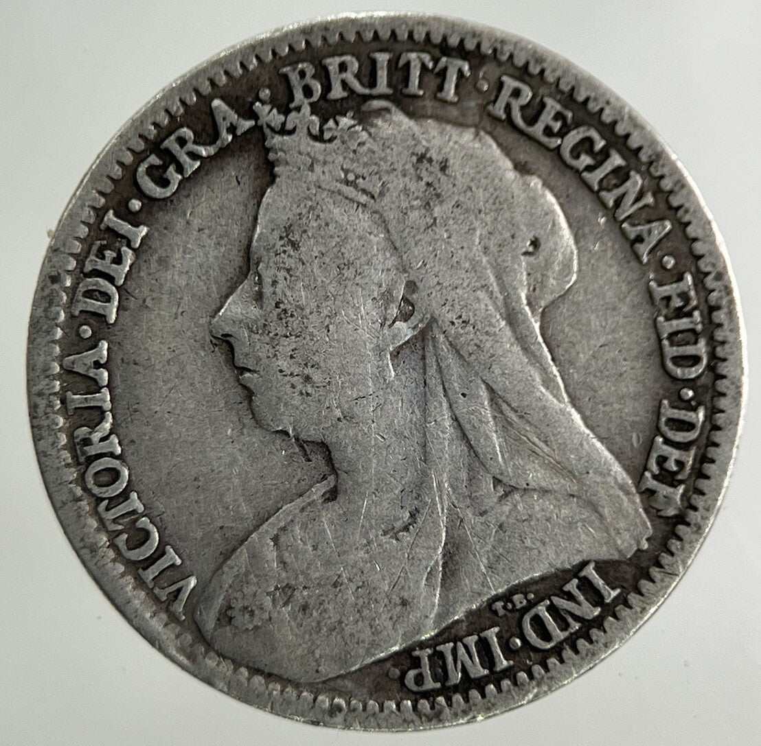 1898 Victoria Threepence Silver Coin | Fine Collectable Grade