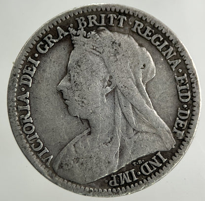 1898 Victoria Threepence Silver Coin | Fine Collectable Grade