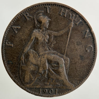 1901 Victoria Farthing Coin | Collectable Grade