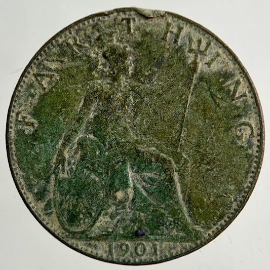 1901 Victoria Farthing Coin | Collectable Grade