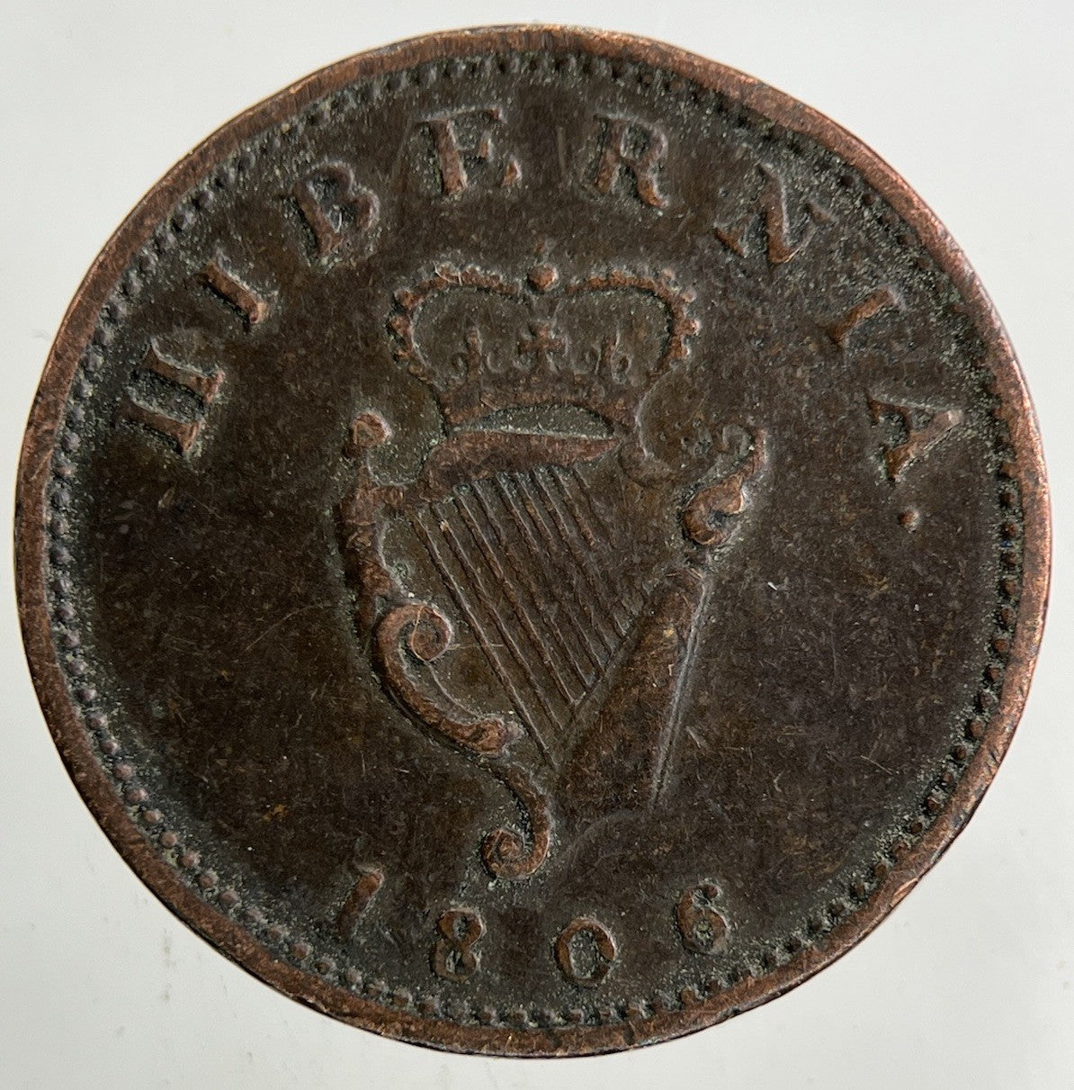 1806 Irish Farthing Coin | Very High Grade