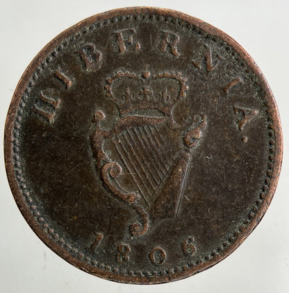 1806 Irish Farthing Coin | Very High Grade