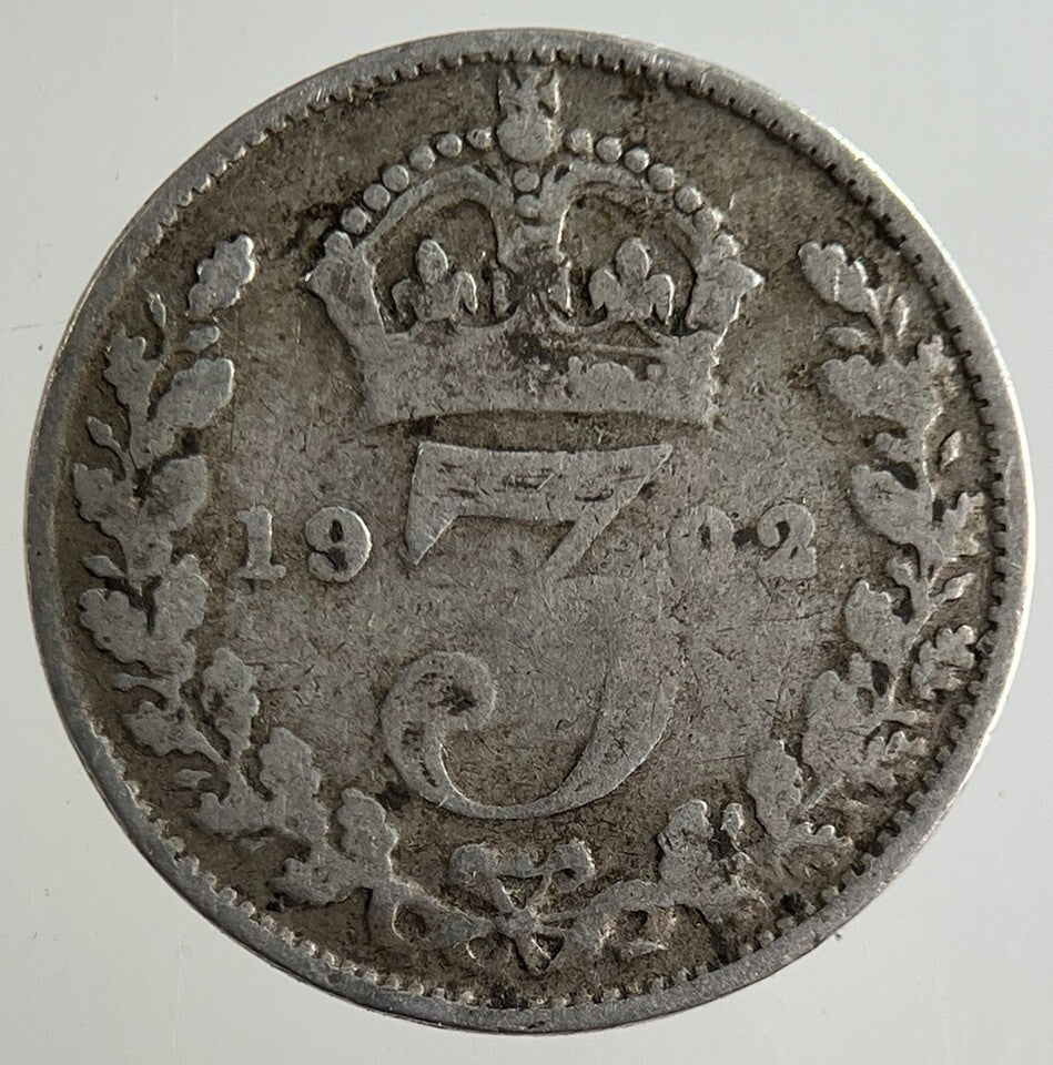 1902 Edward VII Threepence Silver Coin | Collectable Grade