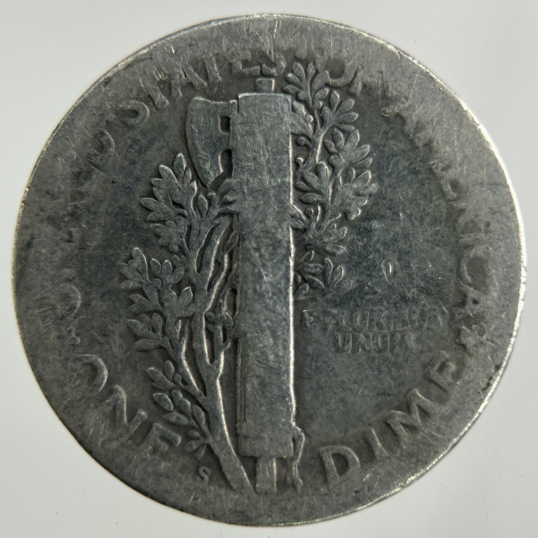 1917 - S US USA Mercury Dime Silver Coin | Collectable Grade