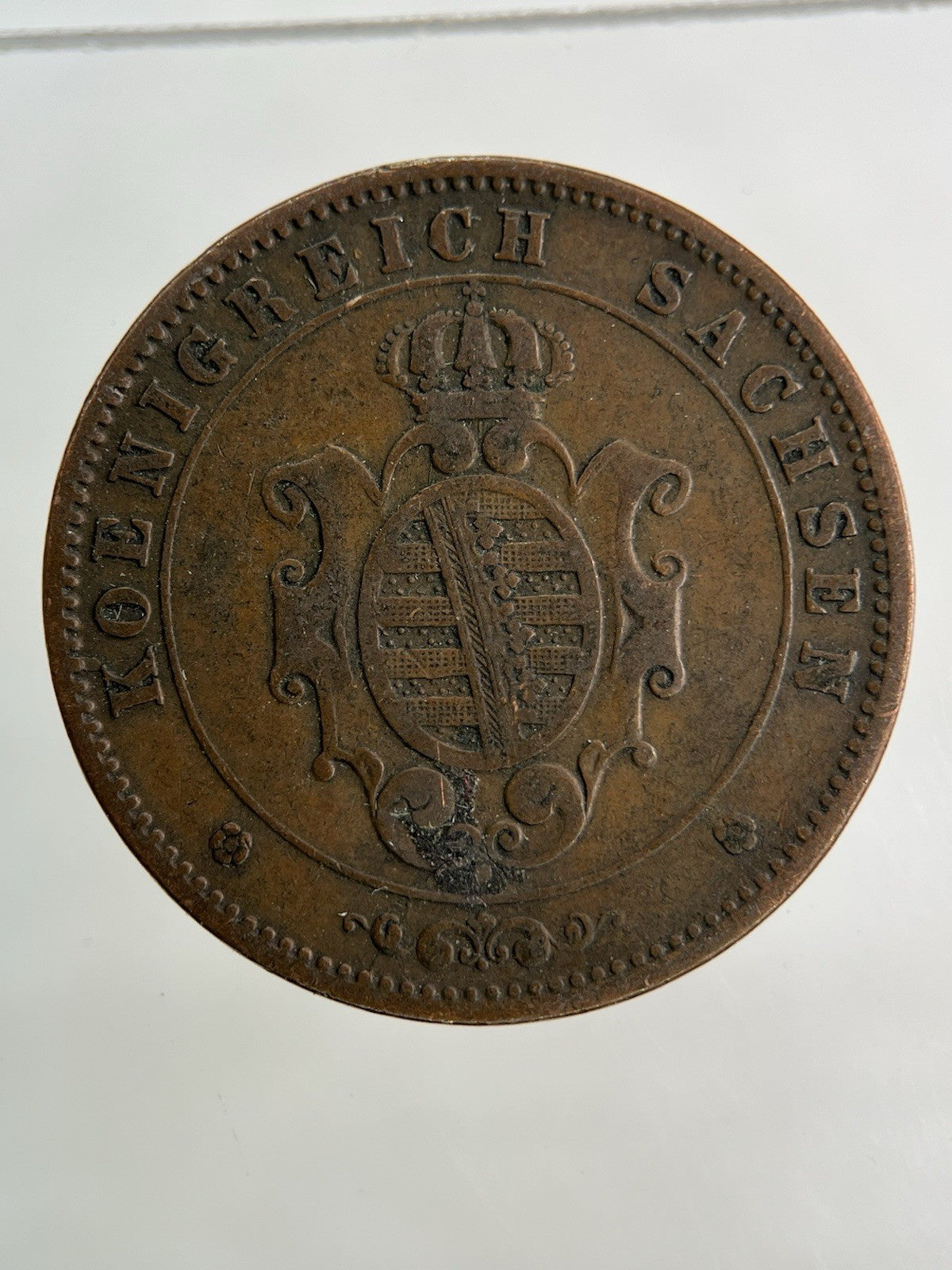 1862 - B Germany 5 Pfennig Coin | Fine Collectable Grade