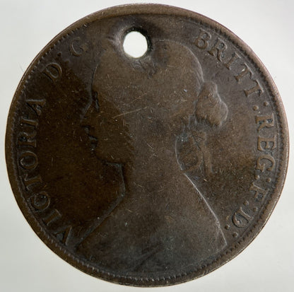 1861 Victoria Half - Penny Coin | Collectable Grade