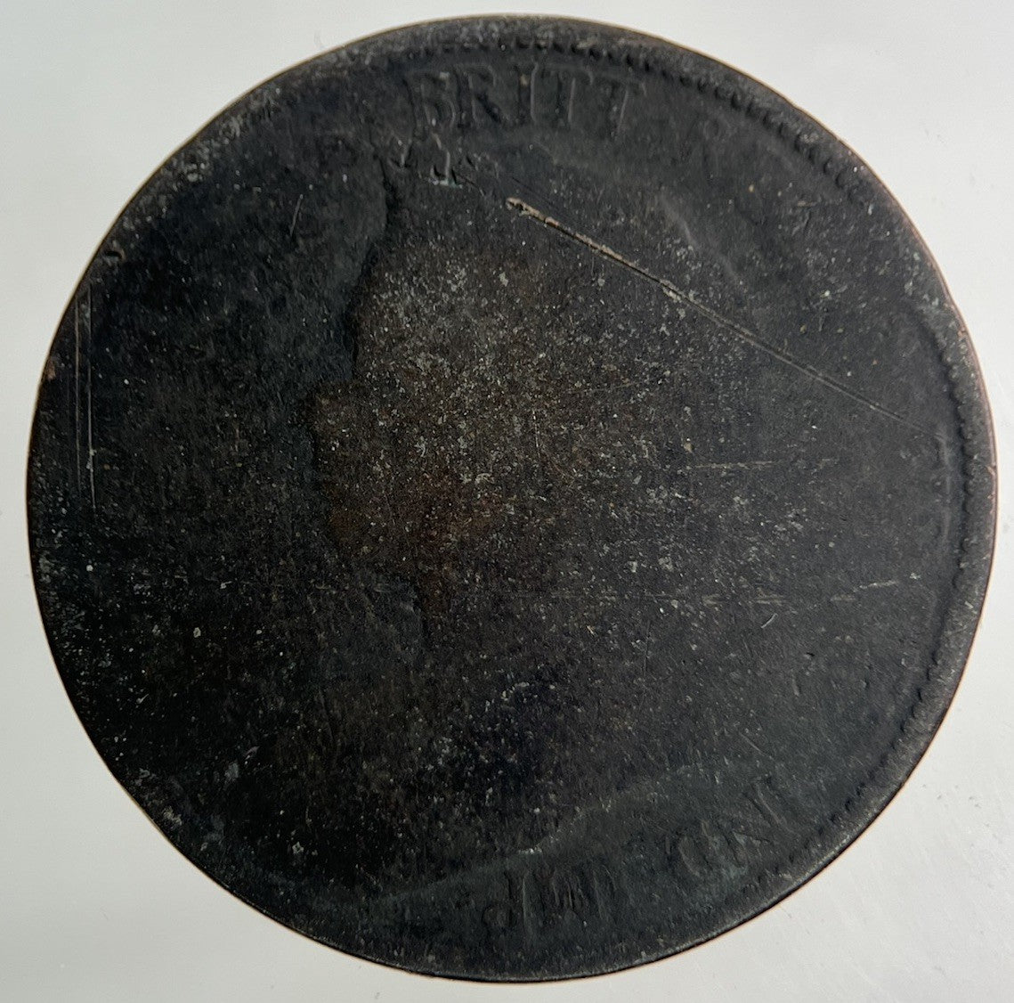 1900 Victoria Half - Penny Coin | Worn Grade