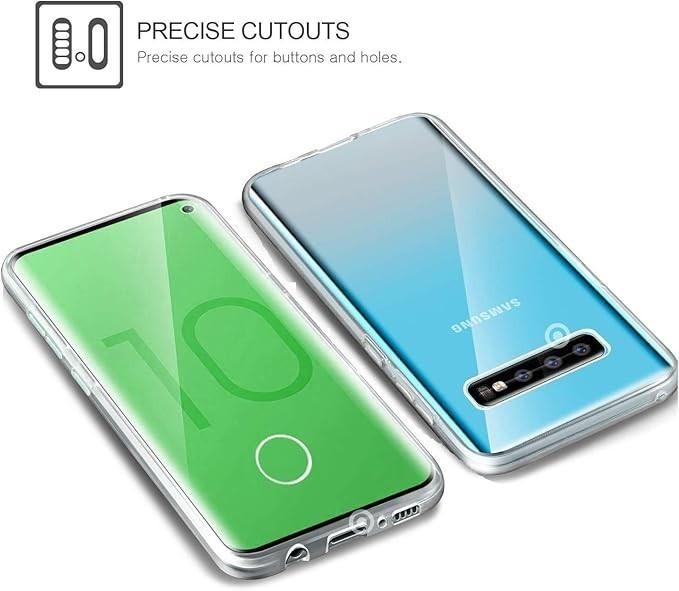 Samsung Galaxy S10 PLUS + Case 360 Full Body Protection Front Back Clear Cover