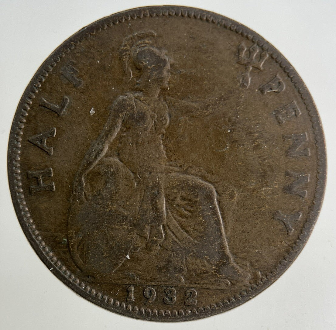 1932 George V Half - Penny Coin | Collectable Grade