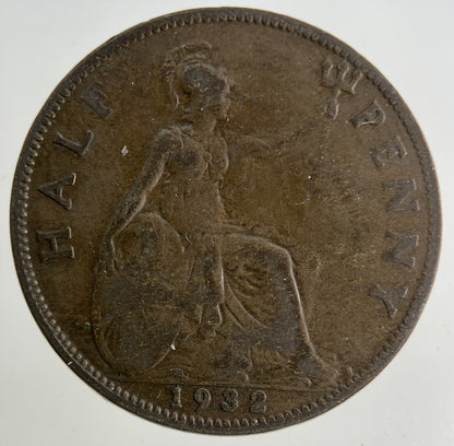 1932 George V Half - Penny Coin | Collectable Grade