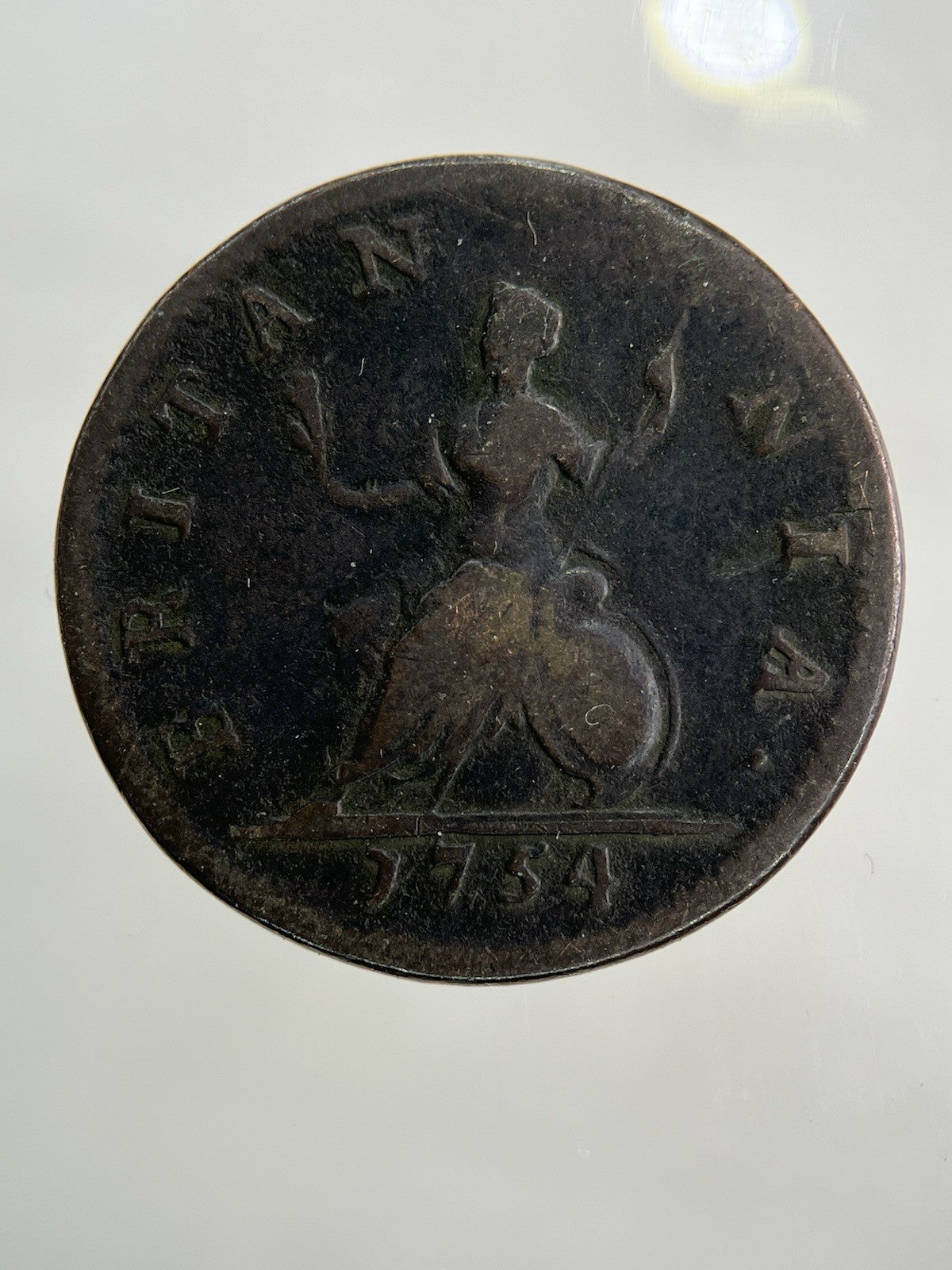 1754 George II 2nd Farthing Coin | Collectable Grade