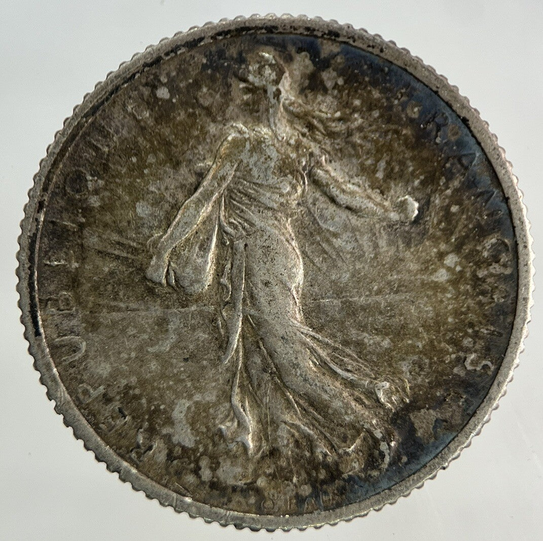 1918 France 1 Franc Silver Coin | Fine Collectable Grade
