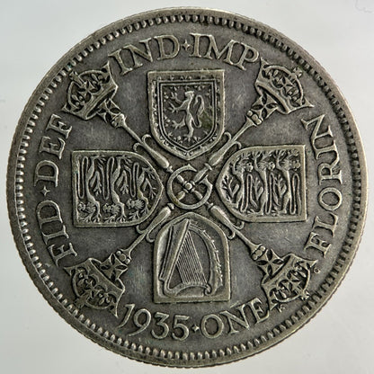 1935 George V Florin Silver Coin | Fine Collectable Grade
