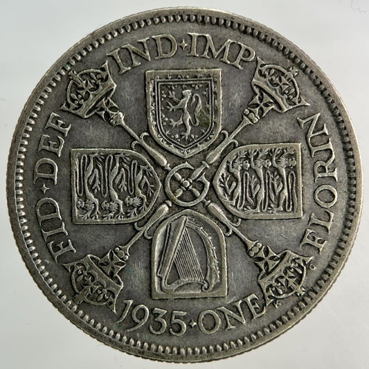 1935 George V Florin Silver Coin | Fine Collectable Grade