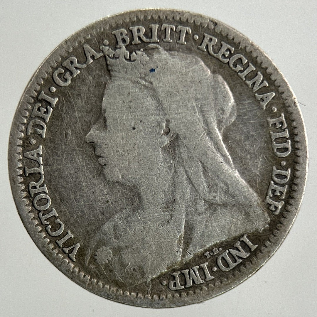 1900 Victoria Threepence Silver Coin | Collectable Grade