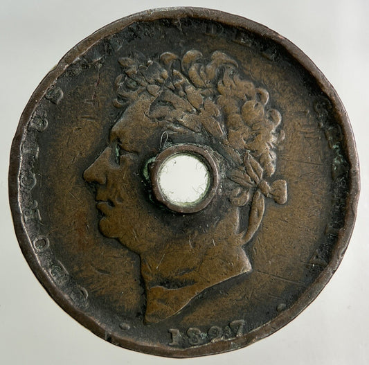 1827 George IV Half - Penny Coin | Collectable Grade