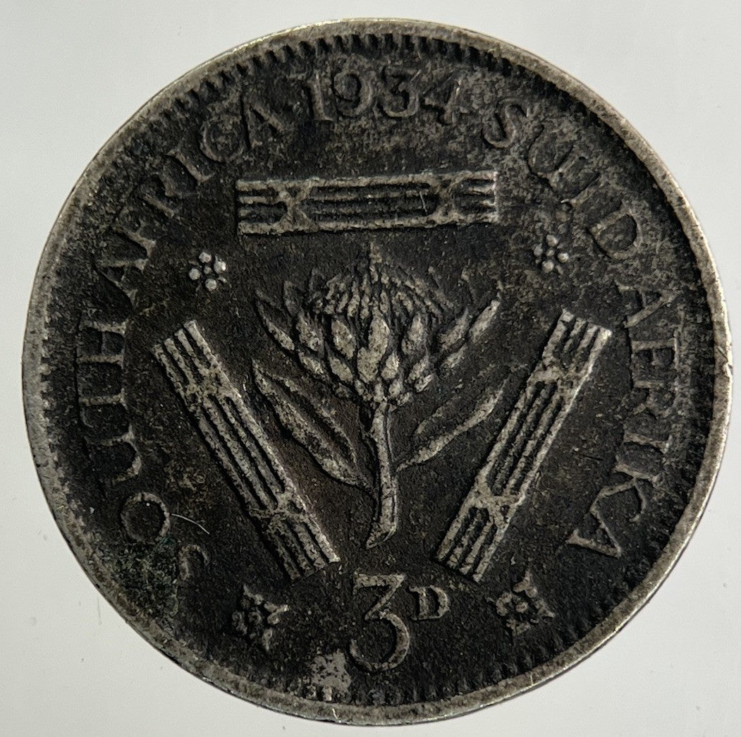 1934 South Africa Threepence Silver Coin | Collectable Grade