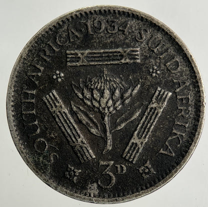 1934 South Africa Threepence Silver Coin | Collectable Grade