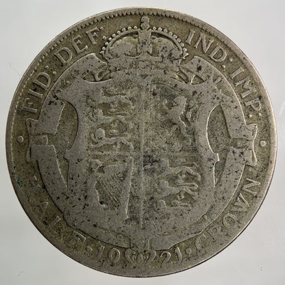 1921 George V Half - Crown Silver Coin | Collectable Grade
