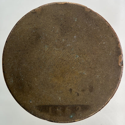 1862 Victoria One Penny Coin | Worn Grade