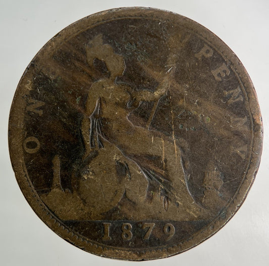 1879 Victoria One Penny Coin | Collectable Grade