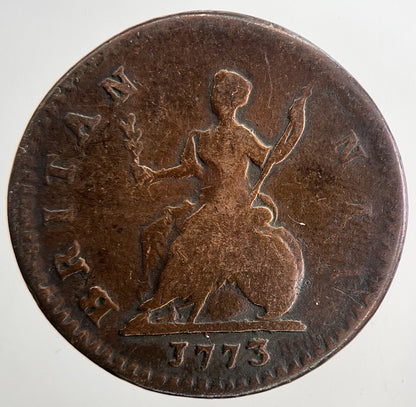 1773 George 3rd III Farthing Coin | Fine Collectable Grade | a6784