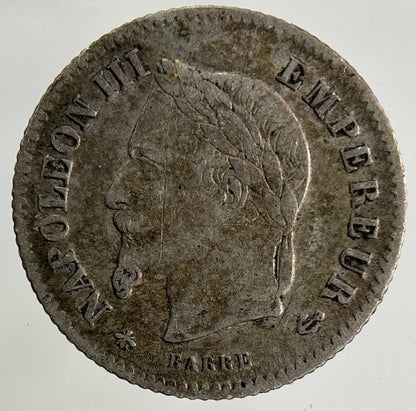 1867 France 20 Centimes Silver Coin | Fine Collectable Grade