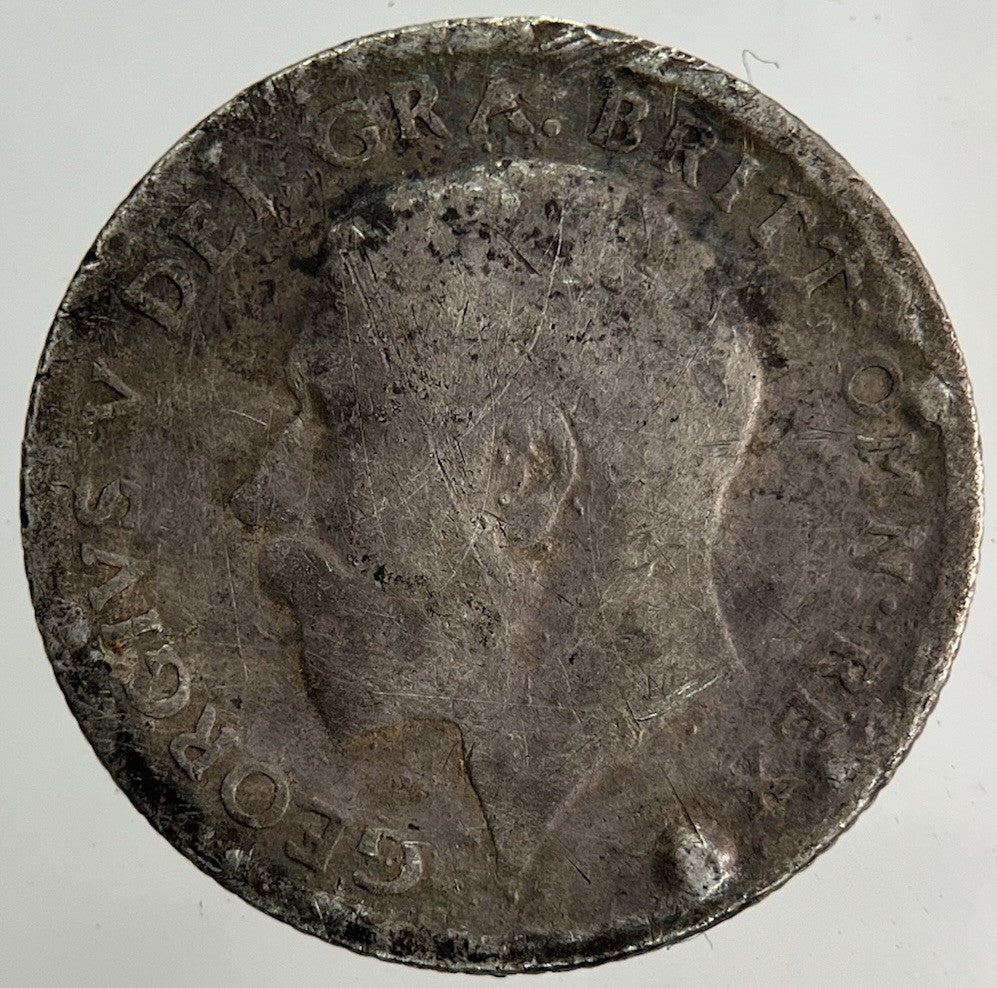1918 George V Sixpence Silver Coin | Fair Grade