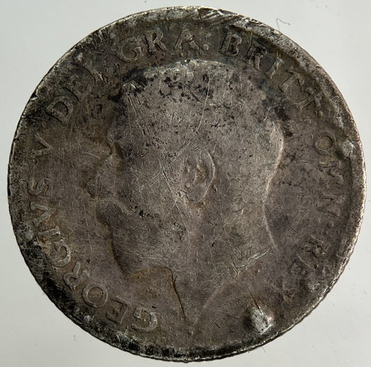 1918 George V Sixpence Silver Coin | Fair Grade