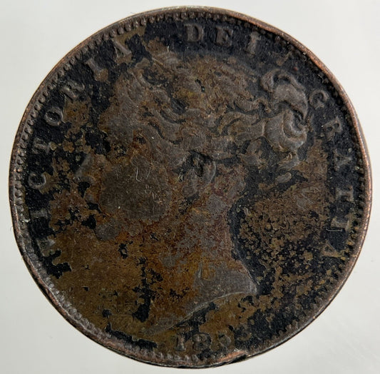 1853 Victoria Farthing Coin | Fine Collectable Grade