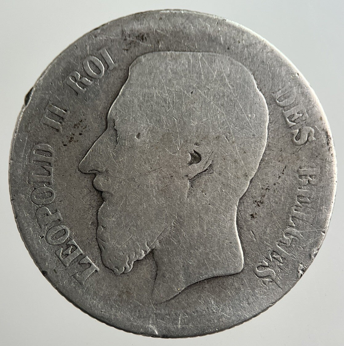 1869 Belgium 1 Franc Silver Coin | Collectable Grade