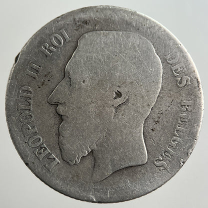 1869 Belgium 1 Franc Silver Coin | Collectable Grade