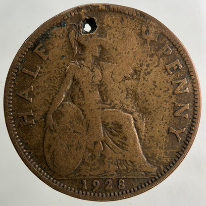 1928 George V Half - Penny Coin | Collectable Grade