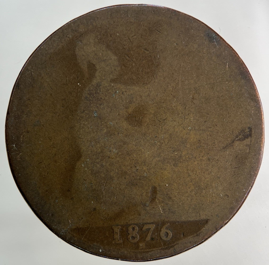 1876 - H Victoria One Penny Coin | Collectable Grade
