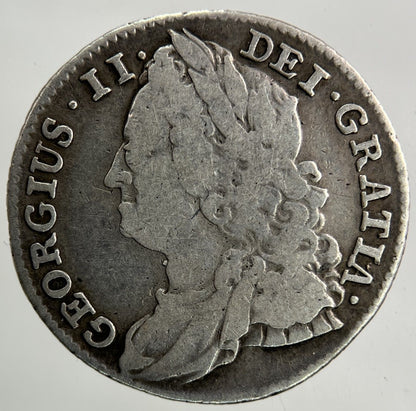 1743 George II 2nd Roses Sixpence Silver Coin | Fine Collectable Grade