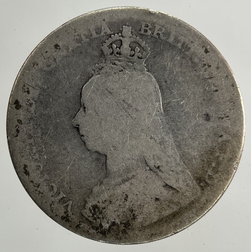 1891 Victoria Threepence Silver Coin | Fair Grade