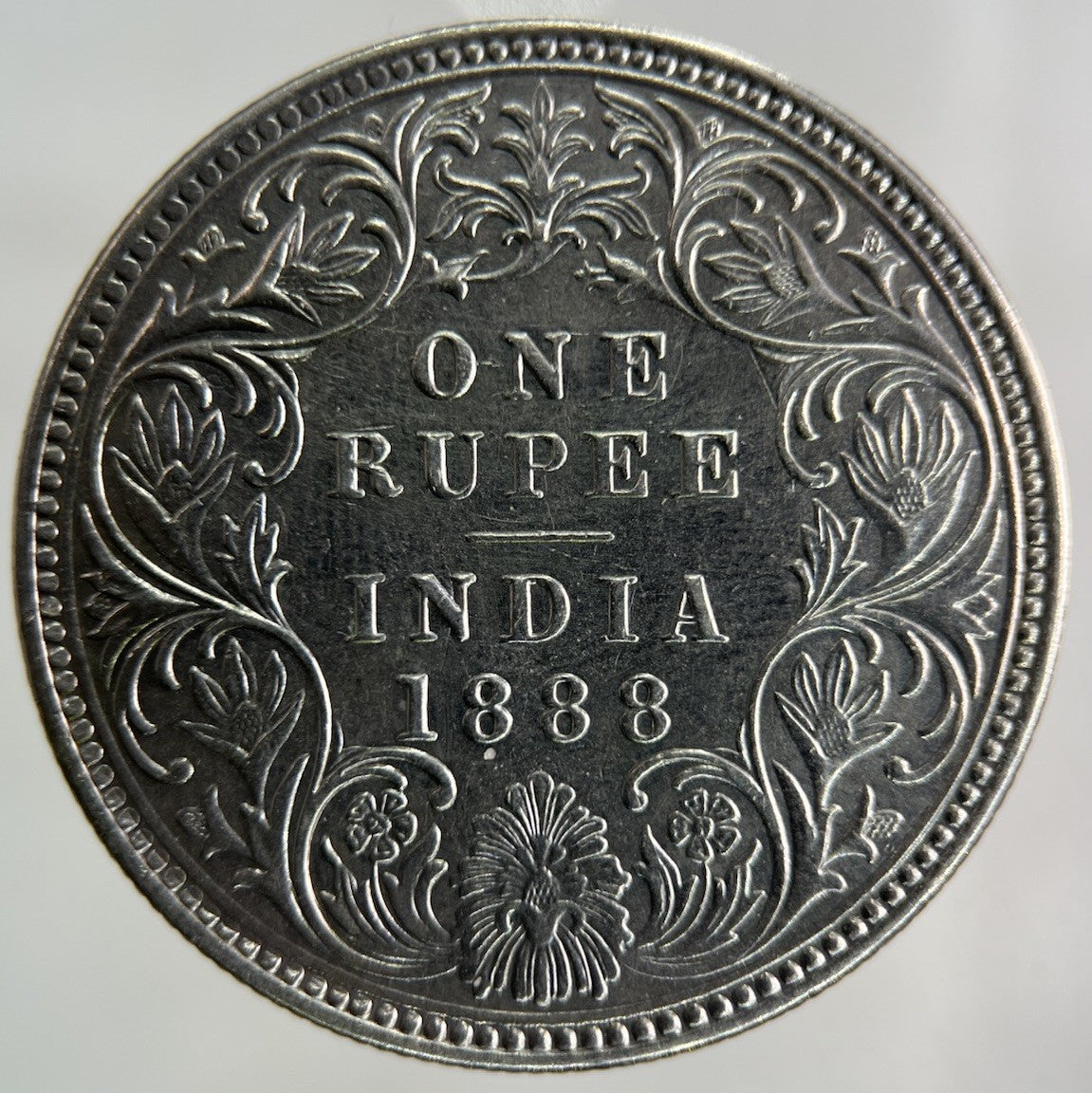 1888 Ex Mount India One Rupee Silver Coin | Very High Grade