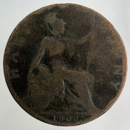 1903 Edward VII Half - Penny Coin | Collectable Grade