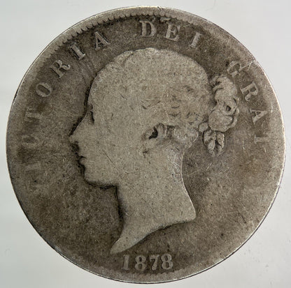 1878 Victoria Half - Crown Silver Coin | Collectable Grade